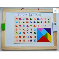 Tabla cu 2 parti si tangram